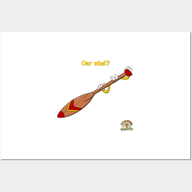 Oar what? from "Camping with Sasquatch" Wall Art by LethalChicken